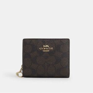 Coach Snap Wallet in Signature Canvas